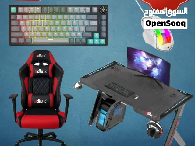gaming chair and table