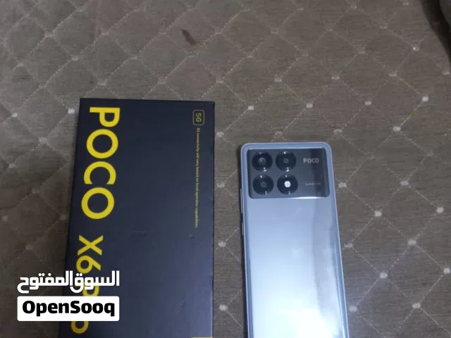 موبايل بوكو x6 برو ذاكره 512  لون رمادي معه الكارتونه والشاحن للتواصل واتساب او على السوق المفتوح