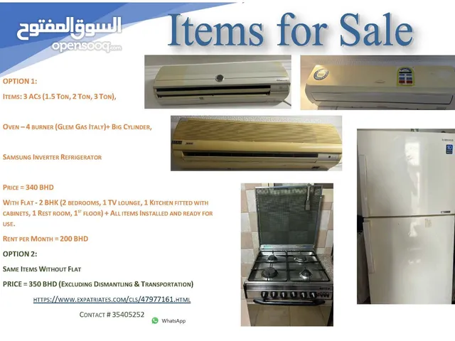 Home appliances for sale, used