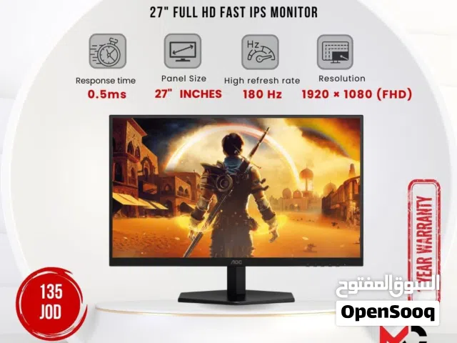 27" Aoc monitors for sale  in Amman