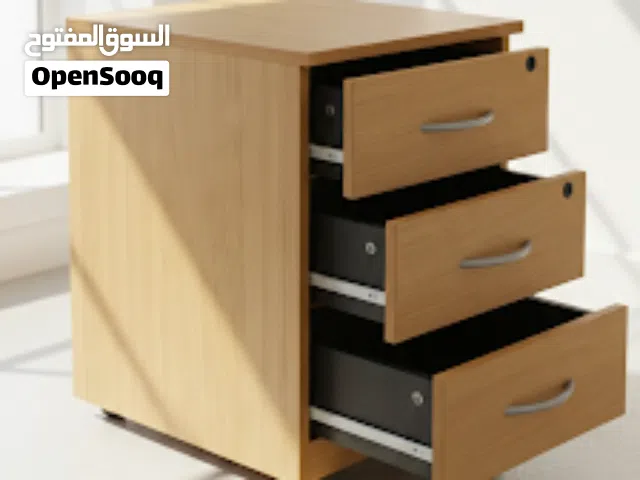 وحدة أدراج مكتبية متحركة – تنظيم ذكي وأمان لملفاتك!