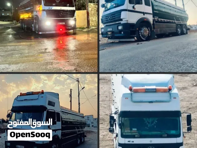 للبيع المستعجل  تنك ماء صالح للشرب  مرسيدس اسكا موديل 1995 سعة 23متر ماء