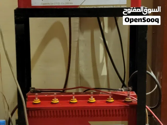 منظومة عادية منزلية 1300 وات نظام  12V على اثنين بطاريات داينكس مربوطات على التوازي (Parallel)