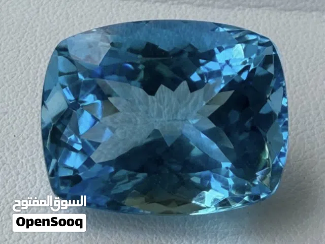 حجر التوباز أزرق طبيعي – معتمد من ICA GemLab شهادة فحص عالمية