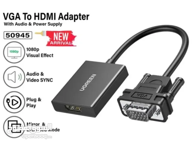 محول VGA UGREEN إلى HDMI مع صوت VGA to HDMI Adapter with audio