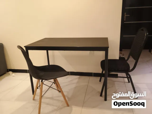 IKEA Sandberg Table Black with two chairs