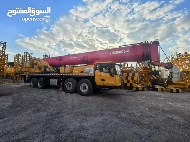 SANY 80 TON CRANE  DUBAI  SAUDI ARABIA  رافعة ساني 80 طن  دبي  المملكة العربية السعودية