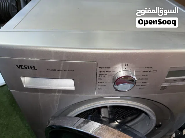 غساله نوع فيستل لون سلفر بحاله ممتازه على الفحص خاليه من اي عيوب افحص قبل الشراء