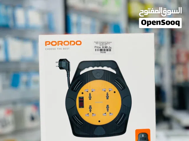 Porodo Reel Extension 4 Universal Ac Sockets