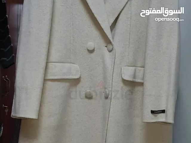 TUGBA Elegant Cream Overcoat for Sale