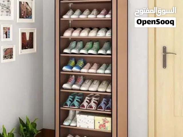خزانة أحذية 9 رفوف قماش مرسم  جديدنا خزانة قماشية للأحذية فخمة وأنيقة بألوان جذابة لتناسب جميع ال
