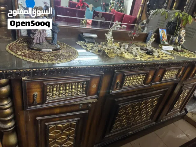 غرفه سفره كامله نيش +بوفيه +سفره 8 كرسي بدون الكراسي