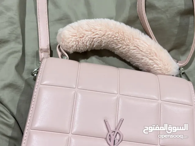 حقيبه شنطه من ماركه ysl لون زهري تقليد للنساء YSL baby pink bag good Imitation purse for woman