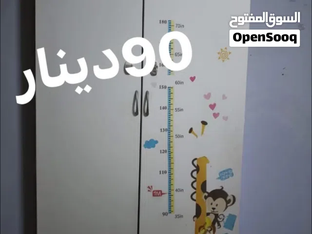 خزانة ايكيا لون ابيض قياس 1m*2m  خزانة أطفال