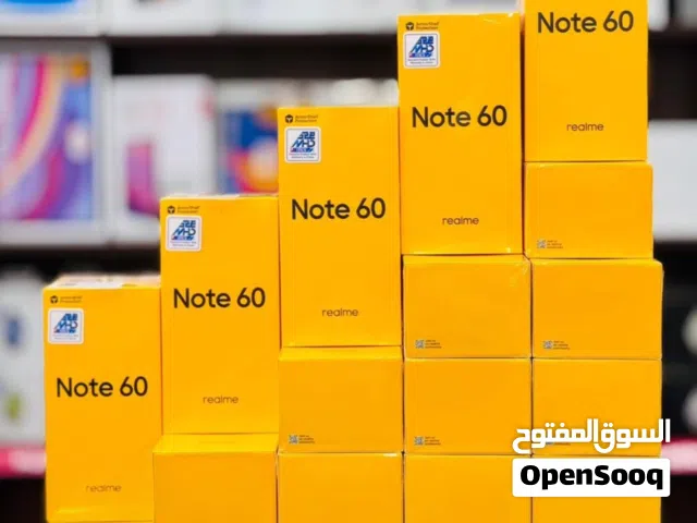 ريلمي نوت 60 , ذاكرة 128GB رام 4 جديد ضمان سنة