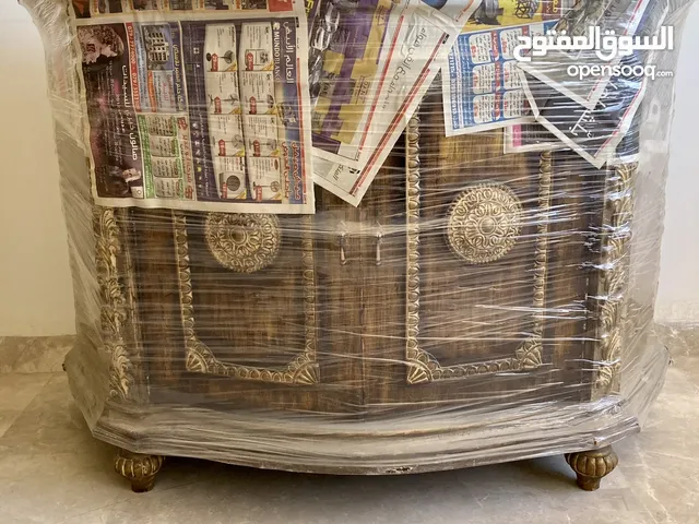 خزانة مغسلة كلاسيك خشب صولد مزخرف جديد