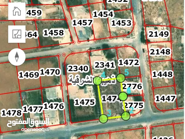 عرض رقم  475    ارض للبيع في الذهيبه الشرقية حوض الحنو   فيها اساسات بناء بمساحة 218 متر