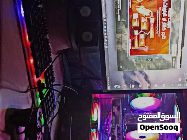 كمبيوتر جيمنج مع شاشه استعمال 4 اشهر