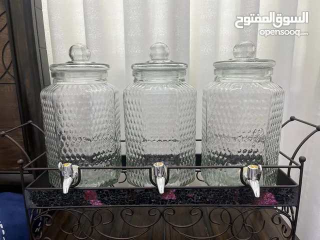 Elegant Triple Glass Beverage Dispenser Set with Stand – Perfect for Parties & Gatherings