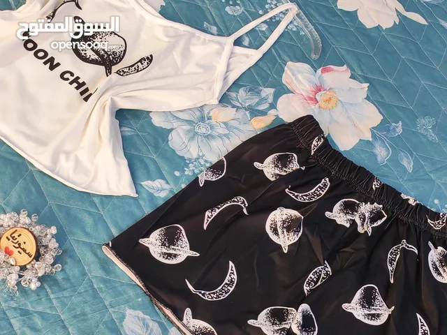 شورت+كيمونه فانيله باردة قياس فري سايز تلبس لحد وزن80باردة باللبس تجنن