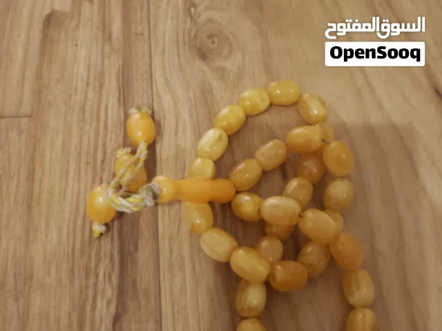 سبحة كهرمان بلطيقي طبيعي (مموج/غيامي) ناادر وقديم