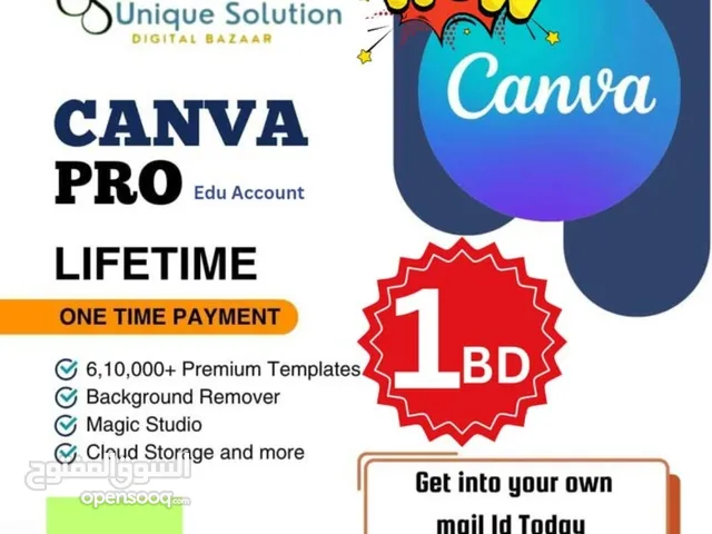 Canva Pro Single Verified Edu account available