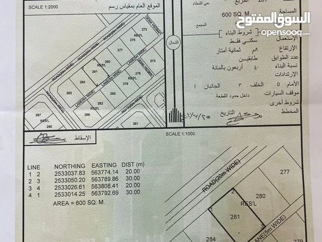ارض سكنية بمخطط حي الشعثاء