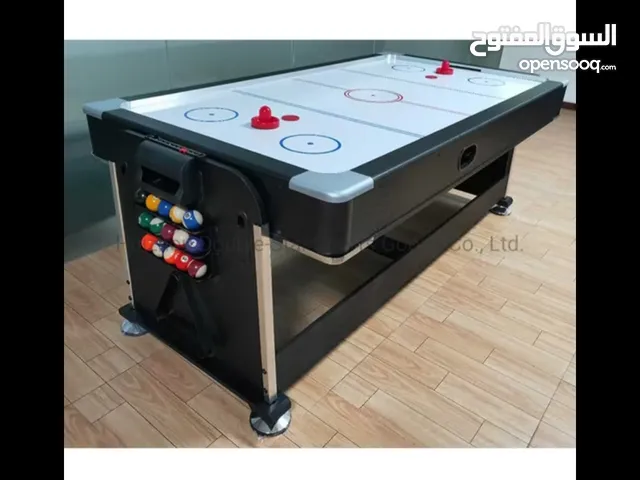 طاولة العاب 4في1 تشمل تنس وبلياردو و هوكي وطاولة عادية