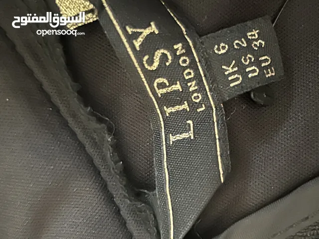 Lipsy London Co-Ord Black Dantelle طقم ميدي دانتيل أسود، شبه رسمي/رسمي أنيق ، Top & Skirt