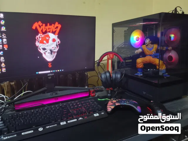 شبه جديد  Gaming Setup كامل للبيع – استخدام 3 شهور فقط  240Hz + RTX 5060   فرصة قوية للي بدو Setup ك