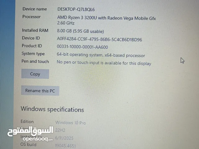 Windows HP for sale in Amman