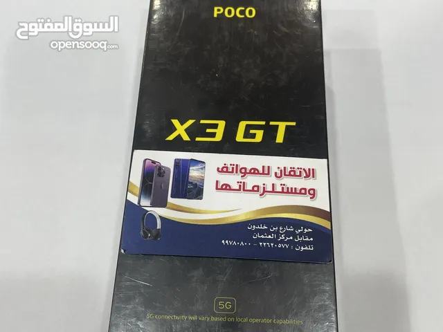 للبيع جهاز بوكو x3GTجديدبالكرتون لون اسود رام 8 ذاكره 128 5g يشغل كل البرامج  جديد بالكرتون