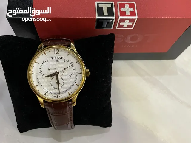 ساعة tissot اصلية بحالة الوكالة ملبوسة لبستين