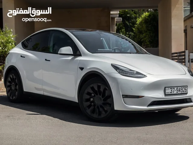 2022 تسلا  7 مقاعد واي تيسلا y اكبر حجم بطاريه دفع رباعي فحص كامل