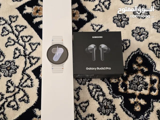 ساعة سامسونج Galaxy Watch 7  وسماعة Galaxy Buds 3pro مستعمل بحالة الوكالة