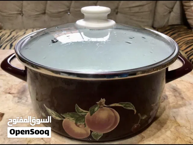 طقم خمس حلل بغطيانهم فيتروسيراميك ماركة اترنيتى التركى الاصلي جديد بدون كرتونة