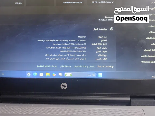لاب توب HPProBook640G2 بحاله ممتازه