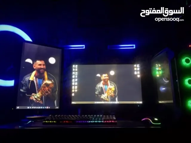 Pc للبيع كاملة ونضيفة جاهزة من كلشي