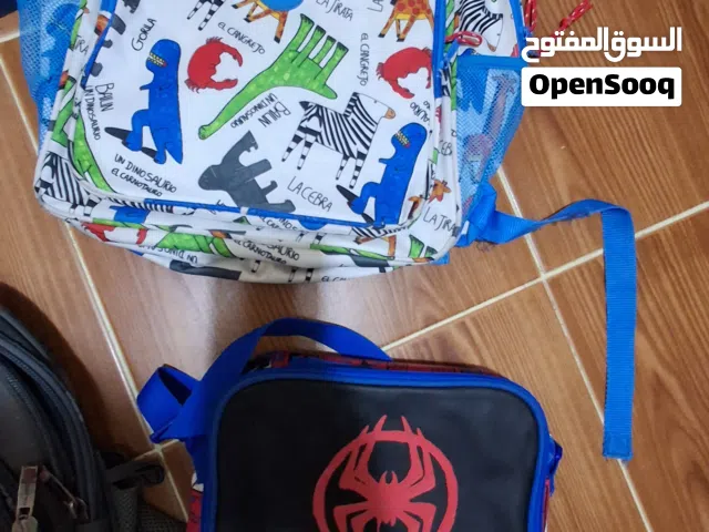 مجموعه شنط مدرسية و لانش باج و مقلمه لشخصيات كرتونيه