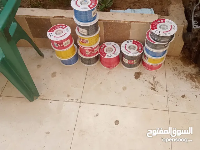 للبيع باقين من شغل 15 لفة سلك كهربا سويدي مشكلين مقاسات والوان خامه نحاس محمل بكر جديد مقفل