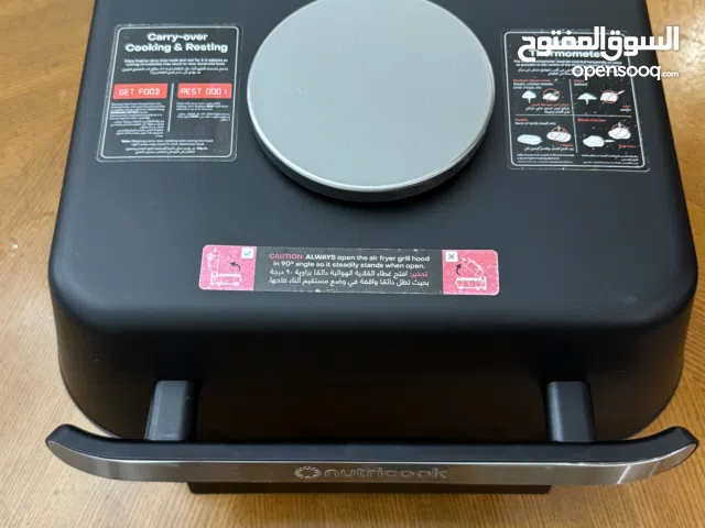 Nutricook 6 in 1 Smart Indoor Grill with Air Fryer XL 8.5 Liters Built in Thermometer, Grill, Air