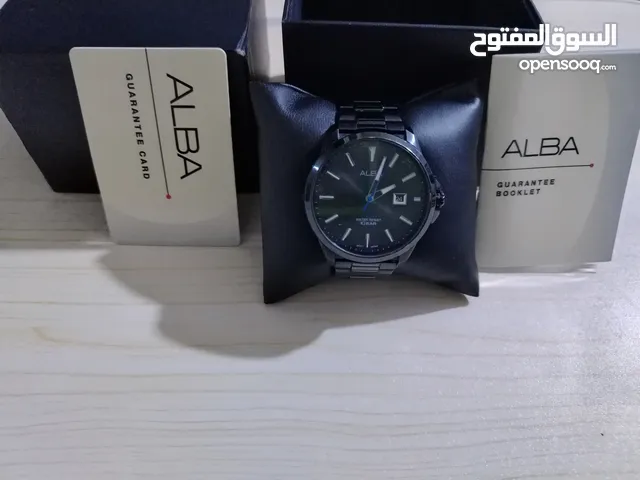 ساعه البا كلاسيك لون اسود