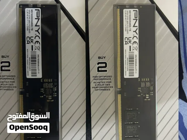 رامات 32gb ddr5 16*2 من شركة pny
