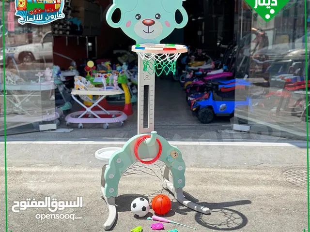 مرمى قدم و سله مع موسيقى مع صنارة صيد مه مرمى حلقات ارتفاع : 1.80سم