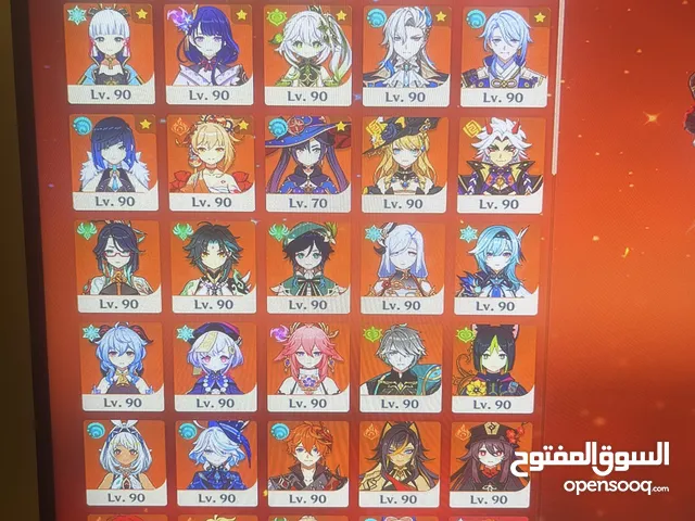 حساب قنشن للبيع genshin impact