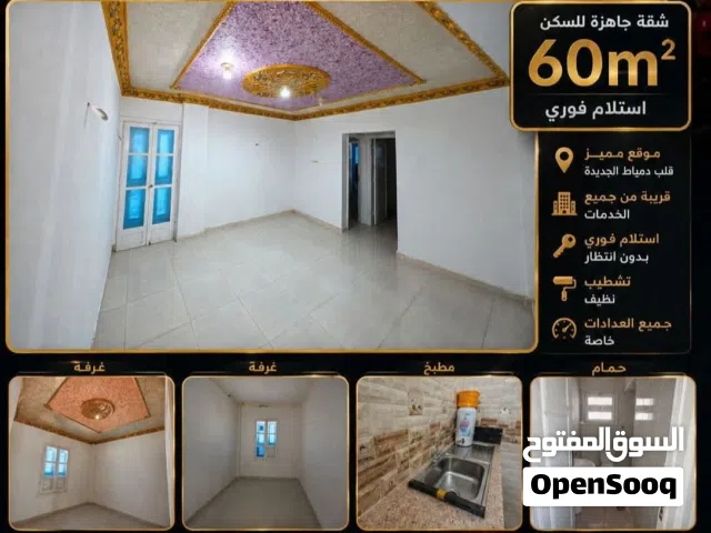 60 m2 2 Bedrooms Apartments for Sale in Damietta New Damietta