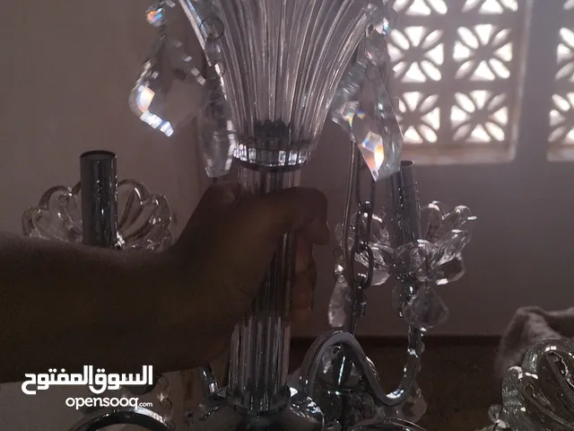 ثريا زجاجية / ثريا بالفرارة ( مروحة )