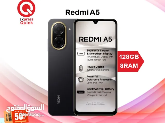 REDMI A5 ( 128GB ) / 8 RAM NEW /// ريدمي اي 5 ذاكره 128 جيجا الرام 8 الجديد كلياً