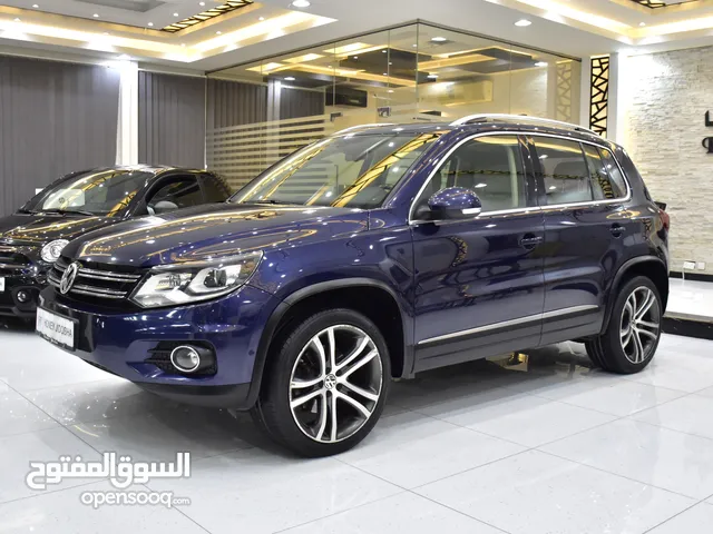 Volkswagen Tiguan 2.0TSi ( 2016 Model ) in Blue Color GCC Specs