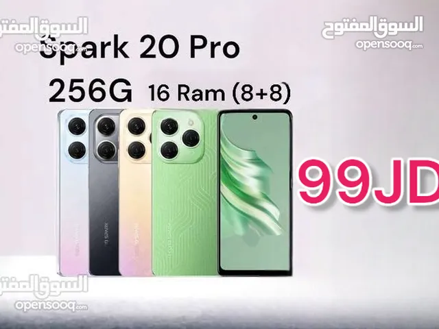 Tecno spark 20 pro 256G 16 Ram (8+8) تكنو تيكنو Spark20